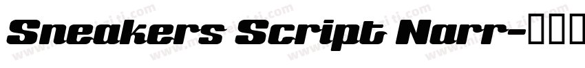 Sneakers Script Narr字体转换